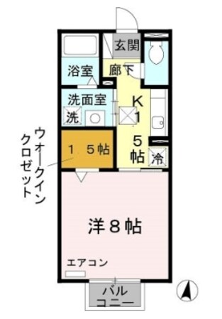 亀山駅 徒歩24分 1階の物件間取画像